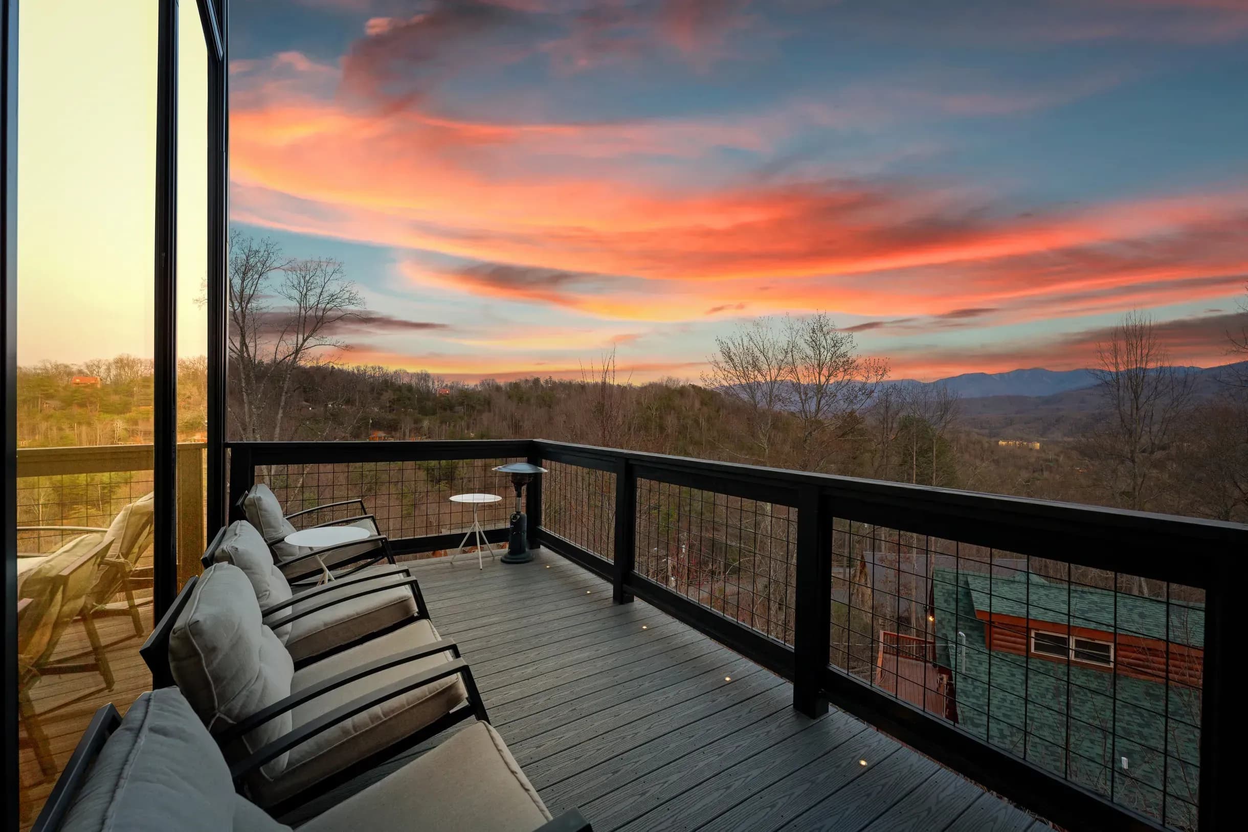 Ridgeline hammock overlooking Smokies